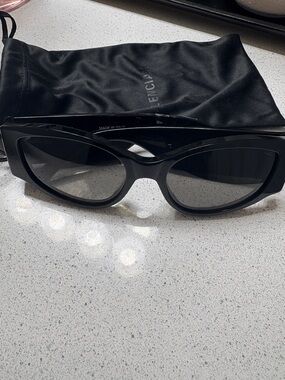 Balenciaga Black Cat-Eye Sunglasses